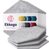 Picture of Ekkogo Acoustic Panels 12-Pack Soundproof Wall Panels 14"X12.1"X0.4" Sound Panels High Density Sound Dampening Panels - [Smoky White Hexagon]