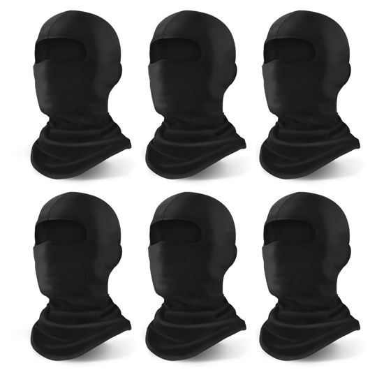 Picture of YESLIFE 6-Pack Ski Mask, Face Mask for Men and Women, Pooh Shiesty Mask - Skiing, Snowboarding, Motorcycle