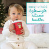 Picture of Infantino My 1st Tumbler Limited Edition - Adorable Miniature Tumbler with Leak-Resistant Straw and Toddler-Friendly Handle, Encourages Hydration, Easy to Clean, 9 fl. oz, Grinch Red