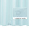 Picture of ALYVIA SPRING Extra Long Fabric Shower Curtain Liner Waterproof - 72" x 84", Soft & Lightweight XL Shower Curtain with 3 Magnets, Machine Washable - 72x84, Blue