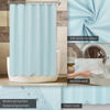 Picture of ALYVIA SPRING Extra Long Fabric Shower Curtain Liner Waterproof - 72" x 84", Soft & Lightweight XL Shower Curtain with 3 Magnets, Machine Washable - 72x84, Blue