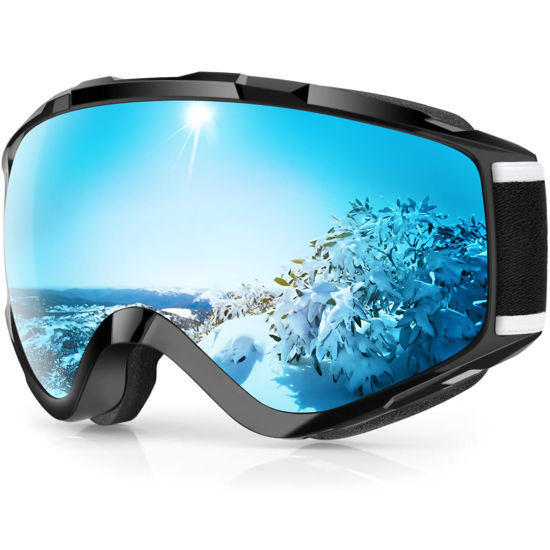 Picture of findway Ski Goggles OTG - Over Glasses Snow/Snowboard Goggles for Men, Women & Youth - 100% UV Protection