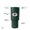 Picture of Simple Modern Officially Licensed NFL Green Bay Packers 30 oz Tumbler with Flip Lid and Straws | Insulated Cup Stainless Steel | Gifts for Men Women | Trek Collection | Green Bay Packers