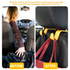 Picture of Amooca Car Seat Headrest Hook 4 Pack Hanger Universal Vehicle Car Storage Organizer for Handbag Purse Coat S Type Yellow