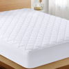 Picture of Utopia Bedding Quilted Fitted Mattress Pad (Full XL), Elastic Fitted Mattress Protector, Mattress Cover Stretches up to 16 Inches Deep, Machine Washable Mattress Topper (White)