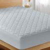 Picture of Utopia Bedding Quilted Fitted Mattress Pad (Twin), Elastic Fitted Mattress Protector, Mattress Cover Stretches up to 16 Inches Deep, Machine Washable Mattress Topper (Light Grey)