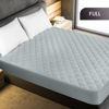 Picture of Utopia Bedding Quilted Fitted Mattress Pad (Full), Elastic Fitted Mattress Protector, Mattress Cover Stretches up to 16 Inches Deep, Machine Washable Mattress Topper (Light Grey)