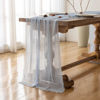Picture of Keketo Cheesecloth Table Runner Light Blue Gauze Rustic Cheese Cloth Table Runner 120 Inch 10 FT for Wedding Baby Shower Bridal Shower Birthday Party Sheer Boho Table Runner Decorations