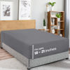 Picture of Utopia Bedding King Fitted Sheet - Extra Deep Pocket - 21 Inch Deep Pocket - Soft Microfiber -Shrinkage and Fade Resistant-Easy Care -1 Fitted Sheet Only (Grey)