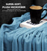 Picture of Utopia Bedding Fleece Blanket King Size Washed Blue 300GSM Luxury Fuzzy Soft Anti-Static Microfiber Bed Blanket (90x102 Inches)