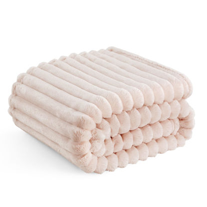 Picture of Bedsure Crystal Pink Twin Blanket for Bed - Super Soft Cozy Blankets for Women, Cute Large Throws for Girls, 66x90 Inches