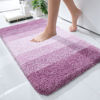 Picture of OLANLY Bathroom Rugs Mat 24x16, Extra Soft Absorbent Microfiber Bath Rugs, Rubber Backing, Quick Dry, Washable Bath Mats for Bathroom Floor, Tub, Shower and Home Decor Accessories, Pinkish-Purple