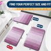 Picture of OLANLY Bathroom Rugs Mat 24x16, Extra Soft Absorbent Microfiber Bath Rugs, Rubber Backing, Quick Dry, Washable Bath Mats for Bathroom Floor, Tub, Shower and Home Decor Accessories, Pinkish-Purple