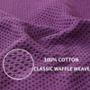 Picture of Homaxy 100% Cotton Waffle Weave Kitchen Dish Cloths, Ultra Soft Absorbent Quick Drying Dish Towels, 12 x 12 Inches, 12-Pack, Purple