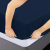 Picture of Utopia Bedding King Fitted Sheets - Bulk Pack of 2 Bottom Sheets - Soft Brushed Microfiber - Deep Pockets - Shrinkage & Fade Resistant - Easy Care (King, Navy)