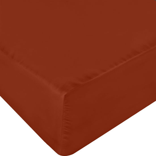 Picture of Utopia Bedding King Fitted Sheet - Bottom Sheet - Deep Pocket - Soft Microfiber - Shrinkage and Fade Resistant-Easy Care -1 Fitted Sheet Only (Orange)