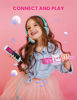 Picture of BONAOK Kids Karaoke Microphone, Wireless Bluetooth Microphone for Singing, Gift for Kids, Adults, Girls, Boys, Christmas Kids Toys Gifts for Ages 3, 4, 5, 6, 7, 8+ Years Old (Light Pinkcolor)