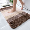 Picture of OLANLY Bathroom Rug Mat 24x16, Extra Soft and Absorbent Microfiber Bath Rugs, Non-Slip Plush Shaggy Bath Carpet, Machine Wash Dry, Bath Mats for Bathroom Floor, Tub and Shower, Brown