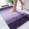 Picture of OLANLY Bathroom Rugs Mat 30x20, Extra Soft Absorbent Microfiber Bath Rugs, Rubber Backing, Quick Dry, Machine Washable Bath Mats for Bathroom Floor, Tub, Shower and Home Decor Accessories, Violet
