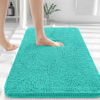 Picture of OLANLY Bathroom Rugs 36x24, Extra Soft Absorbent Chenille Bath Rugs, Rubber Backing Quick Dry, Machine Washable Bath Mats for Bathroom Floor, Tub and Shower, Home Decor Accessories, Teal