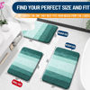 Picture of OLANLY Bathroom Rugs Mat 24x16, Extra Soft Absorbent Microfiber Bath Rugs, Rubber Backing, Quick Dry, Washable Bath Mats for Bathroom Floor, Tub, Shower and Home Decor Accessories, Blackish Green