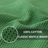 Picture of Homaxy 100% Cotton Waffle Weave Kitchen Dish Cloths, Ultra Soft Absorbent Quick Drying Dish Towels, 12 x 12 Inches, 8-Pack, Grass Green