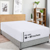 Picture of Utopia Bedding Queen Fitted Sheet - Extra Deep Pocket - 21 Inch Deep Pocket - Soft Microfiber -Shrinkage and Fade Resistant-Easy Care -1 Fitted Sheet Only (White)