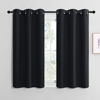 Picture of NICETOWN Halloween Blackout Draperies Window Curtain Panels, Autumn/Winter Thermal Insulated Solid Grommet Blackout Curtains/Drapes for Cafe (Set of 2, 42 inches by 50 inches, Black)