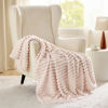 Picture of Bedsure Crystal Pink Throw Blanket for Couch - GentleSoft Cozy Soft Blankets for Women, Cute Small Throws for Girls, 50x70 Inches