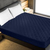 Picture of Utopia Bedding Quilted Fitted Mattress Pad (Full, Navy) - Elastic Fitted Mattress Protector - Mattress Cover Stretches up to 16 Inches Deep - Machine Washable Mattress Topper