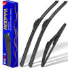 Picture of 3 wipers Replacement for 2006-2011 Mini Cooper, Windshield Wiper Blades Original Equipment Replacement - 19"/18"/10" (Set of 3) U/J HOOK