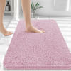 Picture of OLANLY Bathroom Rugs 30x20, Extra Soft Absorbent Chenille Bath Rugs, Rubber Backing Quick Dry, Machine Washable Bath Mats for Bathroom Floor, Tub and Shower, Home Decor Accessories, Dusty Rose