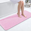 Picture of OLANLY Bathroom Rugs 47x17, Extra Soft Absorbent Chenille Bath Rugs, Rubber Backing Quick Dry, Machine Washable Bath Mats for Bathroom Floor, Tub and Shower, Home Decor Accessories, Pink