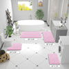 Picture of OLANLY Bathroom Rugs 47x17, Extra Soft Absorbent Chenille Bath Rugs, Rubber Backing Quick Dry, Machine Washable Bath Mats for Bathroom Floor, Tub and Shower, Home Decor Accessories, Pink