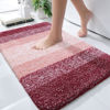 Picture of OLANLY Bathroom Rugs Mat 30x20, Extra Soft Absorbent Microfiber Bath Rugs, Rubber Backing, Quick Dry, Machine Washable Bath Mats for Bathroom Floor, Tub, Shower and Home Decor Accessories, Red