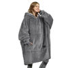 Picture of Catalonia Oversized Wearable Blanket Hoodie Sweatshirt, Comfortable Sherpa Lounging Pullover for Adults Men Women Teenagers Wife Girlfriend Gift