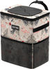 Picture of HOTOR Car Trash Can with Lid and Storage Pockets - 100% Leak-Proof Organizer, Waterproof Garbage Can, Multipurpose Trash Bin for Car, 2 Gallons, Flamingo