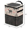 Picture of HOTOR Car Trash Can with Lid and Storage Pockets - 100% Leak-Proof Organizer, Waterproof Garbage Can, Multipurpose Trash Bin for Car, 2 Gallons, Flamingo