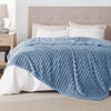 Picture of Bedsure Queen Blanket for Bed - GentleSoft Cozy Soft Blankets for Women, Cute Large Fall Throws for Girls, Ashley Blue, 90x90 Inches