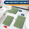 Picture of OLANLY Bathroom Rugs 24x16, Extra Soft Absorbent Chenille Bath Rugs, Rubber Backing Quick Dry, Machine Washable Bath Mats for Bathroom Floor, Tub and Shower, Home Decor Accessories, Sage Green