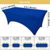 Picture of Utopia Kitchen Spandex Tablecloth 2 Pack [4FT, Royal Blue] Tight, Fitted, Washable and Wrinkle Resistant Stretch Rectangular Patio Table Cover for Event, Wedding, Banquet & Parties [48Lx30Wx30H Inch]