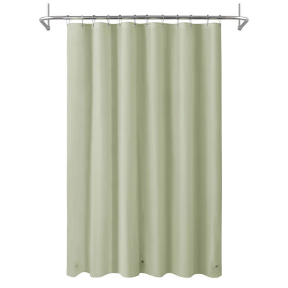 Picture of Mrs Awesome Sage Shower Curtain Liner with 3 Magnets, 72x72 Premium Flexible Sturdy Plastic Shower Curtain for Bathroom Lightweight & Waterproof, Desert Sage