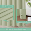 Picture of Mrs Awesome Sage Shower Curtain Liner with 3 Magnets, 72x72 Premium Flexible Sturdy Plastic Shower Curtain for Bathroom Lightweight & Waterproof, Desert Sage