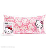 Picture of Kitsch x Hello Kitty Satin Pillowcase with Zipper for Hair, Softer Than Silk Pillow Cases King, Cooling Pillow Covers, Machine Washable Wrinkle-Free, Satin Pillow Cases King 19"x36", Pink Kitty Faces