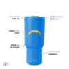 Picture of Simple Modern Officially Licensed NFL Los Angeles Chargers 30 oz Tumbler with Flip Lid and Straws | Insulated Cup Stainless Steel | Gifts for Men Women | Trek Collection | Los Angeles Chargers