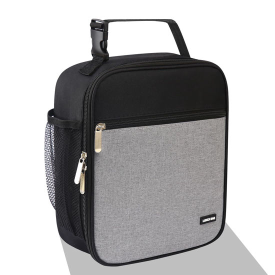 Picture of AYEANY Lunch box Lunch bag for men women Lunchbox Lunch bags Insulated Lunch bag Lunch box cooler (Thicken grey)
