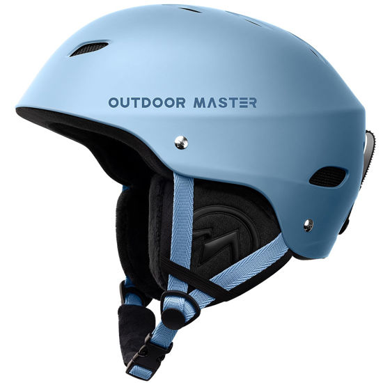 Picture of OutdoorMaster Kelvin Ski Helmet - Snowboard Helmet for Men, Women & Youth (Gray Blue,S)