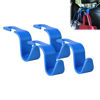 Picture of Amooca Car Seat Headrest Hook 4 Pack Hanger Universal Vehicle Car Storage Organizer for Handbag Purse Coat S Type Blue