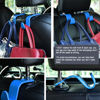 Picture of Amooca Car Seat Headrest Hook 4 Pack Hanger Universal Vehicle Car Storage Organizer for Handbag Purse Coat S Type Blue