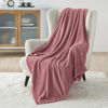 Picture of Bedsure Fleece Blankets Twin Size Rose Pink - 300GSM Lightweight Plush Fuzzy Cozy Soft Blanket for Bed, Sofa, Couch, Travel, Camping, 60x80 inches
